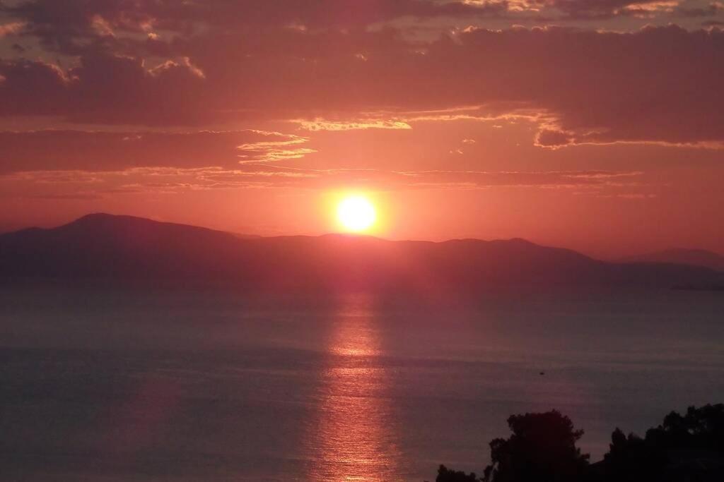 アフィソス ¨Με Θέα Το Ηλιοβασίλεμα¨ヴィラ エクステリア 写真